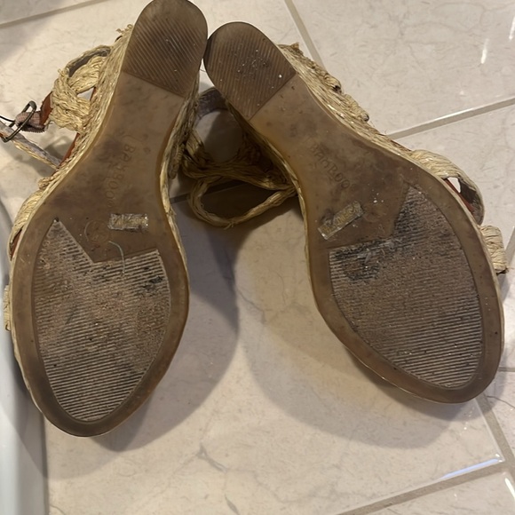 Raffia platform espadrilless size 8 - Picture 3 of 6